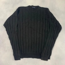 Nautica Knitted Jumper Textured Patterned Chunky Knit Sweater With Embroidered