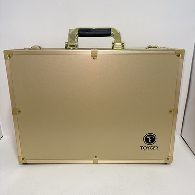 TOYGER CEO Storage Aluminum Attache Case (Gold) - Holds over 5000 Cards New