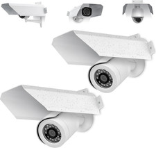 2 Pack Universal Metal Security Camera Cover Aluminum Waterproof Sun Rain Shade