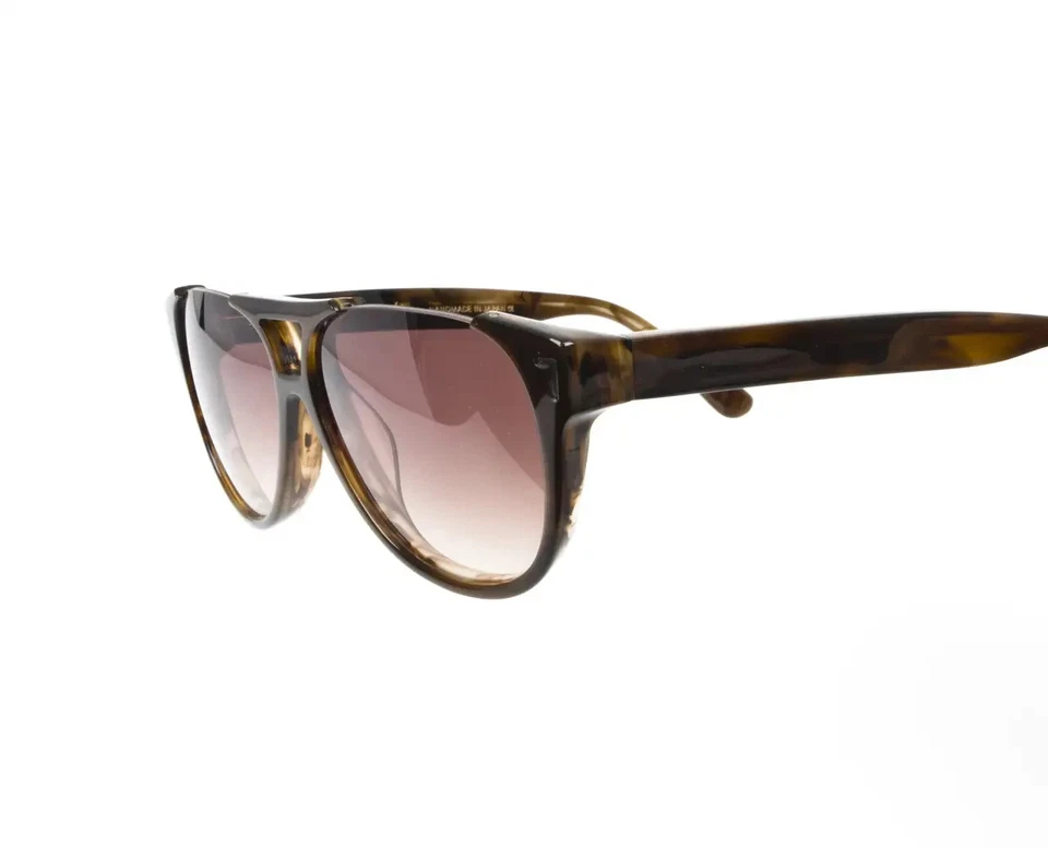 Phillip Lim Chopper Maho Sunglasses Unisex Brown Tortoise Aviator Gradient Japan - Image 3 of 4