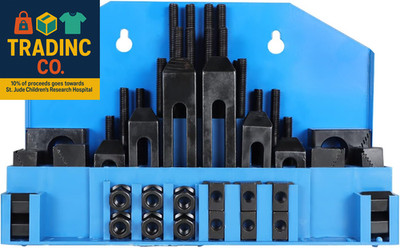 58 Pcs Pro-Series 1/2 Inch T-Slot Hold down Clamp Clamping Kit Replacement for B