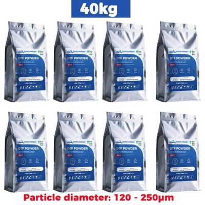 88lbs DTF Powder, DTF Hot Melt Adhesive Powder 120 - 250μm White