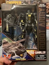 Mode Super Hero Mad-Whirler Robot Army Chopper Converts to Robot Toy 6 Robots