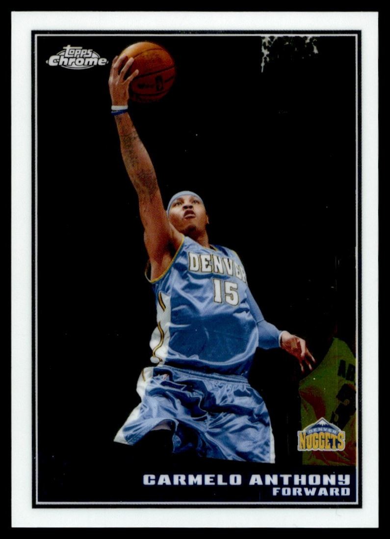 2009-10 Topps Chrome Carmelo Anthony 961/999 Denver Nuggets #25 A6