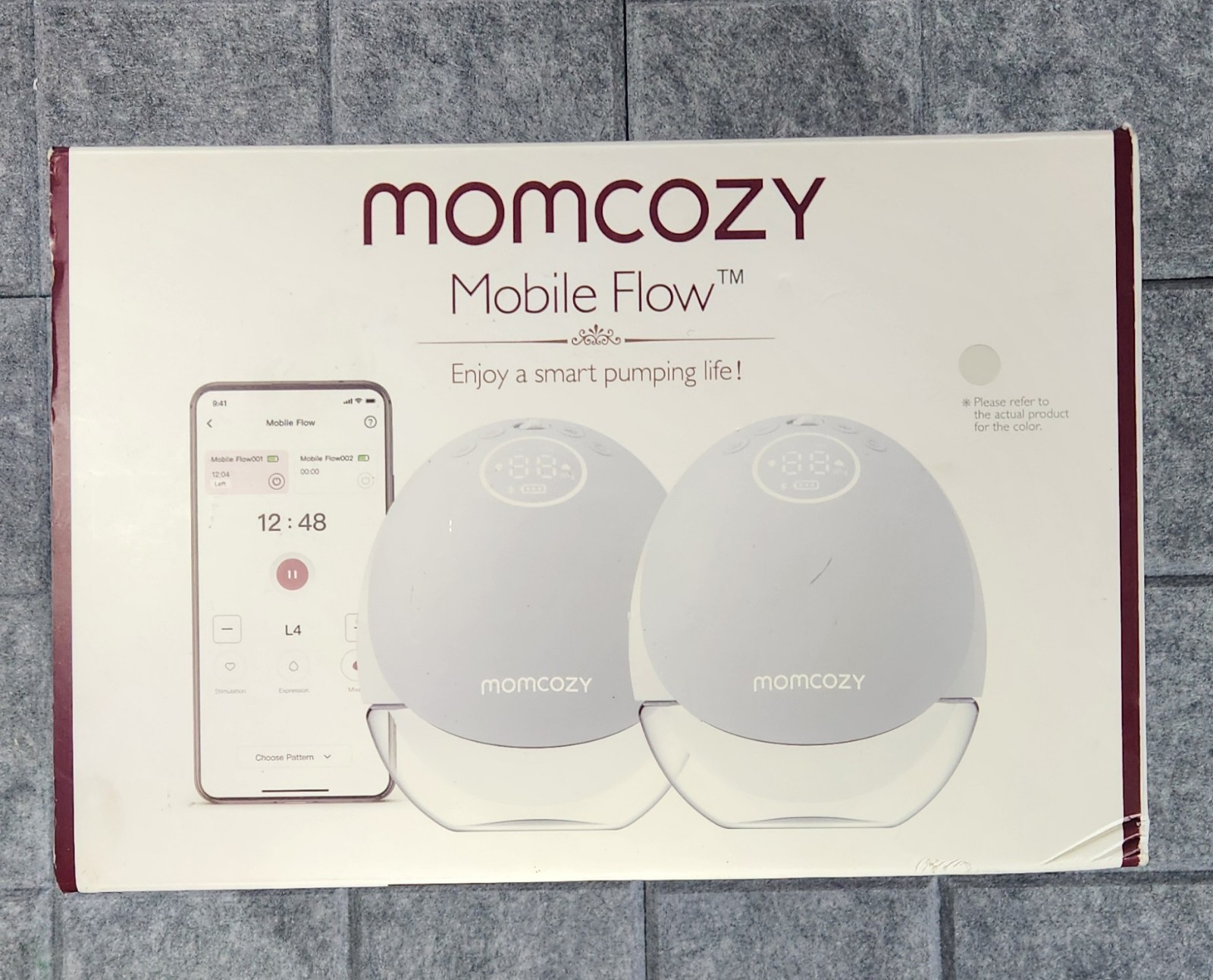 MomCozy M9 Mobile Flow Wearable Double Breast Pump W/ 24mm Flange