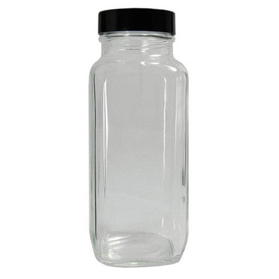 QORPAK GLC-01347 Bottle,137 mm H,Clear,51 mm Dia,PK24 41U176