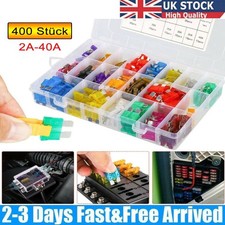 400PCS Car Blade Fuse Assortment Assorted Kit Blade Set Auto Truck Automotive UK