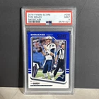 Tom Brady 2018 Score Blue Showcase 02/99 PSA 9 Patriots