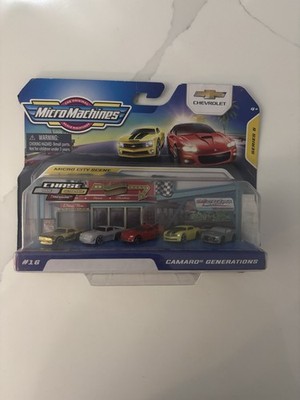 Micro Machines Chevrolet Ultra Rare Gold Series 5 Camaro Generations #16 Set