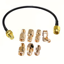 SMA Male to SMA Female Cable Assembly 15Cm with 7 Units Sma Adapters Sma Male Sm