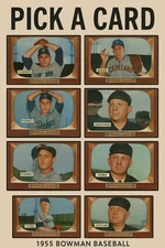 1955 BOWMAN BASEBALL CARDS : PICK A CARD