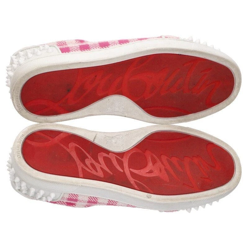 Christian Louboutin Mujer Zapatillas de Corte Alto Blanco × Rosa EU36/US6... - Imagen 3 de 4