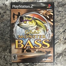 Cabela's Monster Bass Sony PS2 Activision Fishing Sports Manual E NTSC-U/C