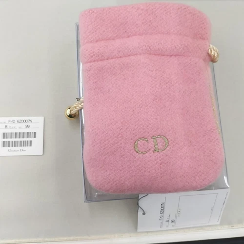 Sac à main pochette maquillage Christian Dior rose