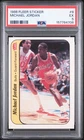 1986 FLEER STICKER #8 MICHAEL JORDAN ROOKIE RC PSA 5