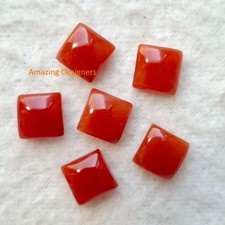 Natural Red Onyx Square Cabochon 6mm to 20mm Loose Gemstone