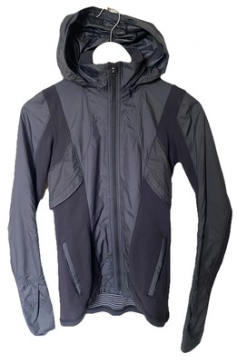 Lululemon Kanto Catch Me Run Full Zip Bomber Jacket Hoodie Sports Women s Size 2