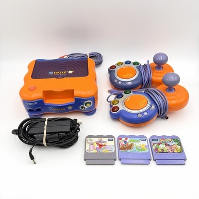 VTech V.Smile TV Learning System Console Bundle 2 Controllers & 3 Games
