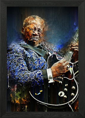 BB king king Framed Wall Art Poster Canvas Print Picture