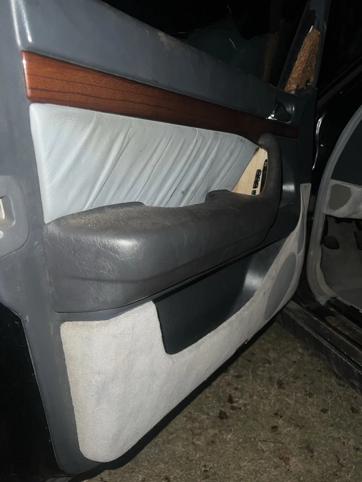 92-99 Panel de puerta interior delantero izquierdo lado del conductor Mercedes W140 S600 S500 OEM Foto 2 de 4