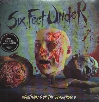LP Six Feet Under Nightmares of the Decomposed (dark violent marble) NEW OVP