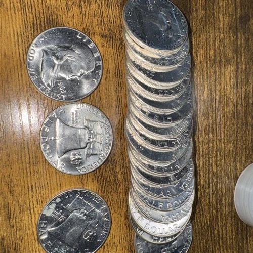 1963 Franklin Half Dollar Choice BU Roll, Very Nice! * Take a looK*