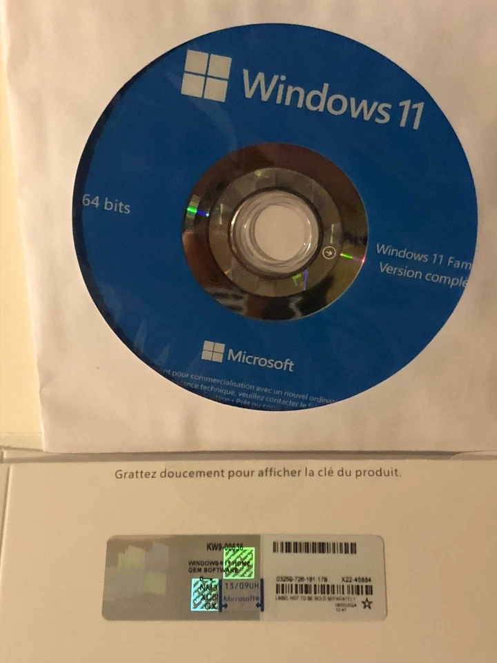 Windows 11 Home Famille DSP OEI licence (pro et particulier) DVD KW9-00636 - Photo 2/4