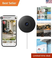 AI-Powered 2K Indoor/Outdoor Security Camera with Night Vision Capabilities