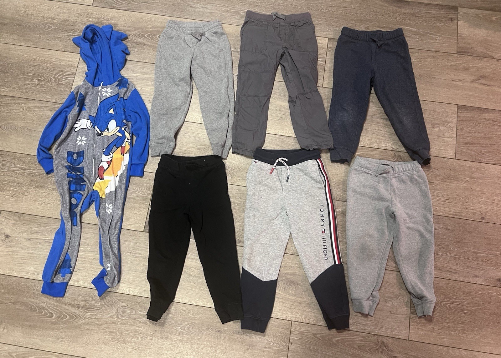 Boys Lot of 7 Size 5T Pants Sweats Pajamas Assorted Colors and Brands Lot