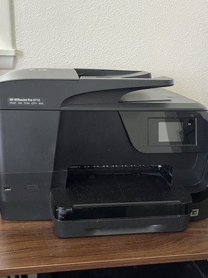HP OfficeJet Pro 8710 Wireless All-In-One Printer Working - Broken Scanner Glass