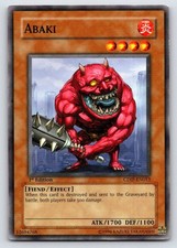 Yu-Gi-Oh! TCG 1st Edition Abaki CD1P-EN013