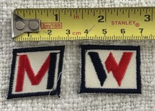Crafting Lot Of 260 1 Inch Square Multicolor Letter M And W Patches