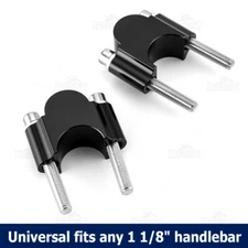 Universal 1-1/8" Handlebar 30mm Riser Clamp Spacer For Yamaha BMW Kawasaki Honda