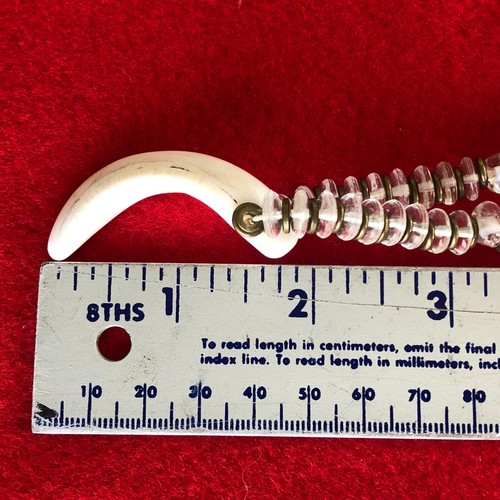 VM Victor Mayerhofer Austria Antique Pendant Necklace Tooth Crystal Unique 38" - Picture 14 of 17