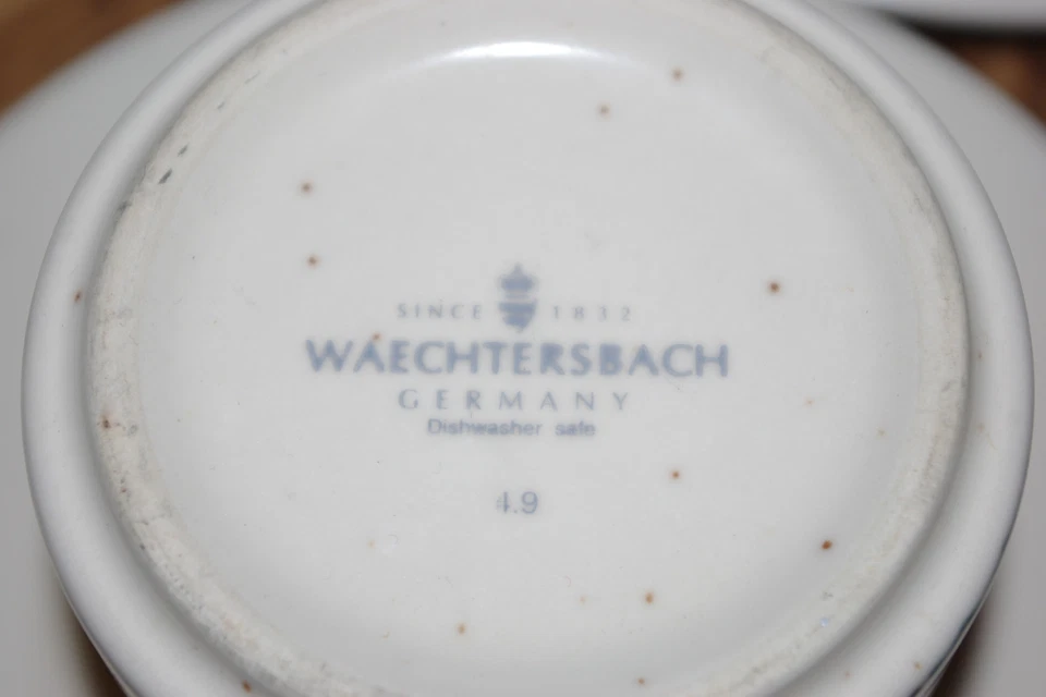 Wächtersbach Naiv 4 Kaffeetassen Untertassen Design Pop Art Design - Bild 3 von 4