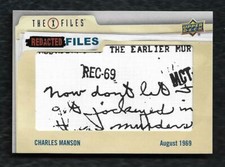2019 Upper Deck X-Files UFOs and Aliens Redacted Files RF1- RF27  You Pick 