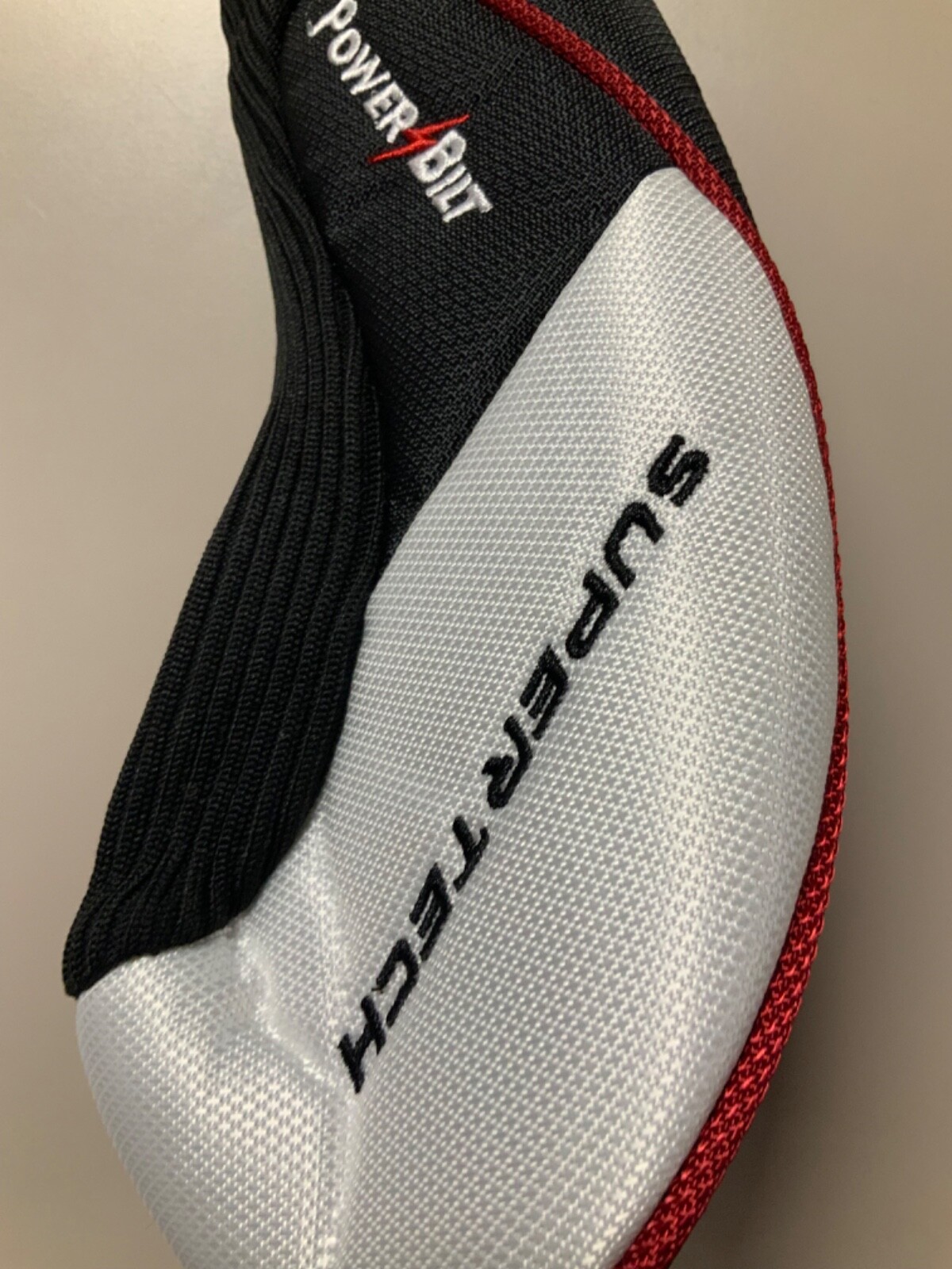 TPS Power Bilt SuperTech 1 Driver Head Cover Black White Red