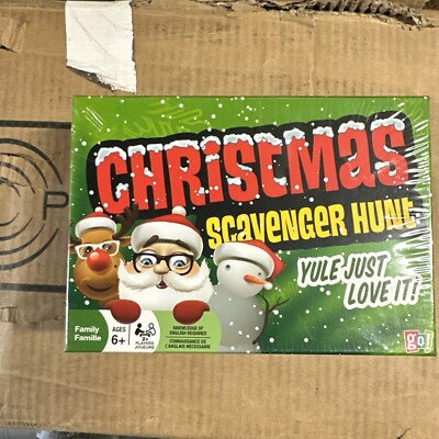 Christmas Scavenger Hunt by Go! Games for Ages 6+ (2 or more players) New&Sealed
