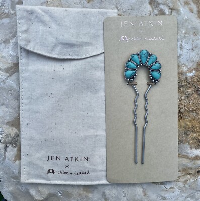 Jen Atkins x Chloe + Isabel Simulated Turquoise Hair Pin NIP