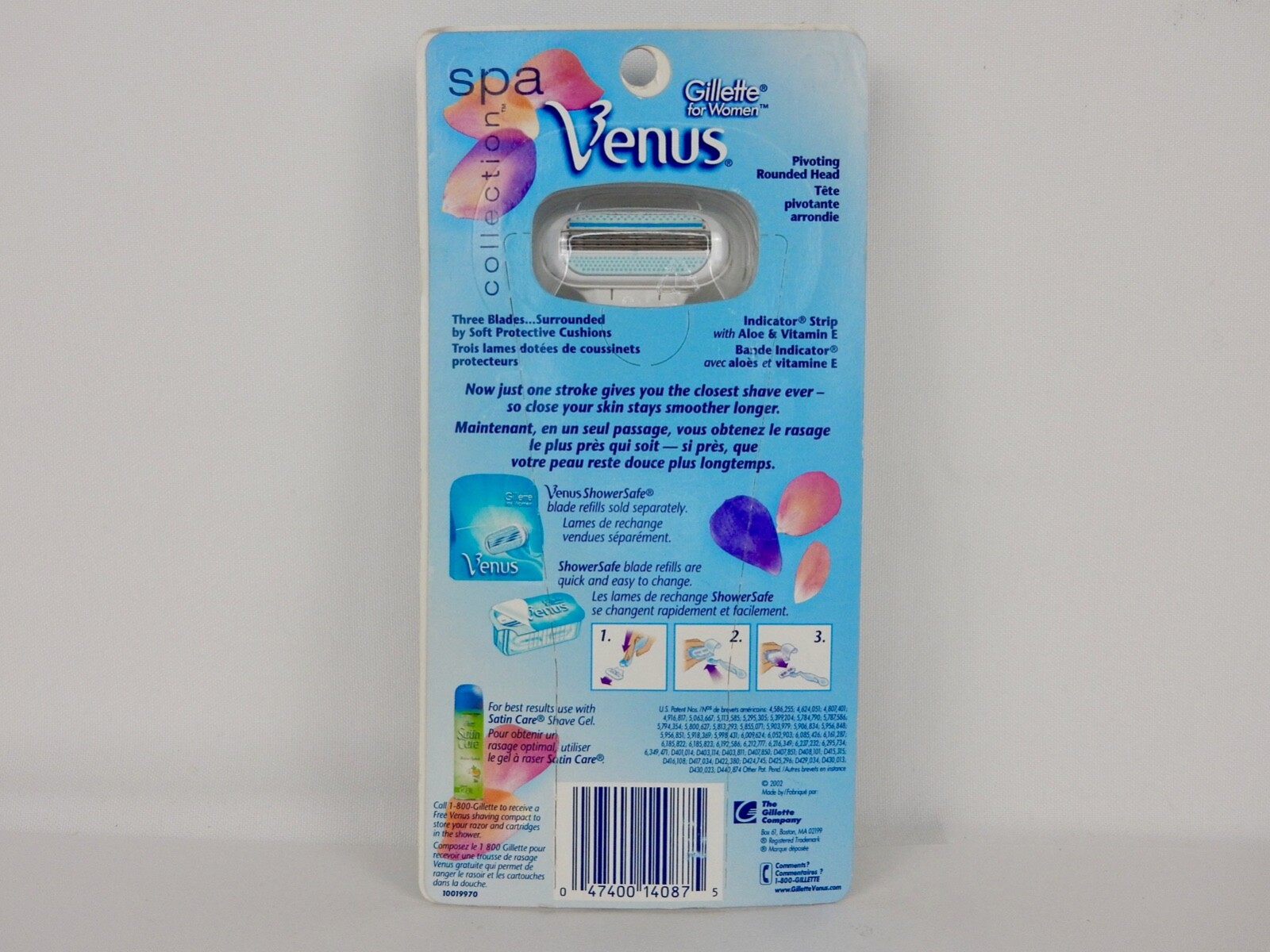 GILLETTE VENUS SPA COLLECTION FOR WOMEN RAZOR HANDLE AND 1 CARTRIDGE *PINK*