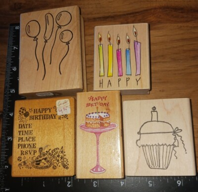 Birthday Themed, Lot Of Five, Assorted Brands(stamp1) 