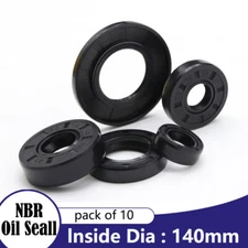 Oil Seal Metric Size Rotary Shaft Seal Lip Seal Nitrile 140mm Shaft (pack of 10)
