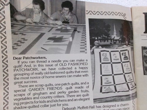 Vtg Old-Fashioned PATCHWORK Spring 1990 Magazine 20 Quick & Easy Projects TULIP - Picture 5 of 11
