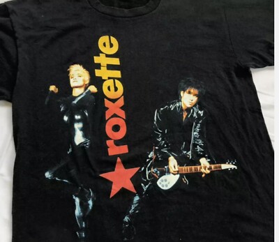 Roxette band Concert T-shirt Black Unisex Cotton All Sizes S to