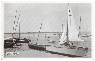 Sandy Point Hayling Island Poststempel 1957 - Langstone Serie