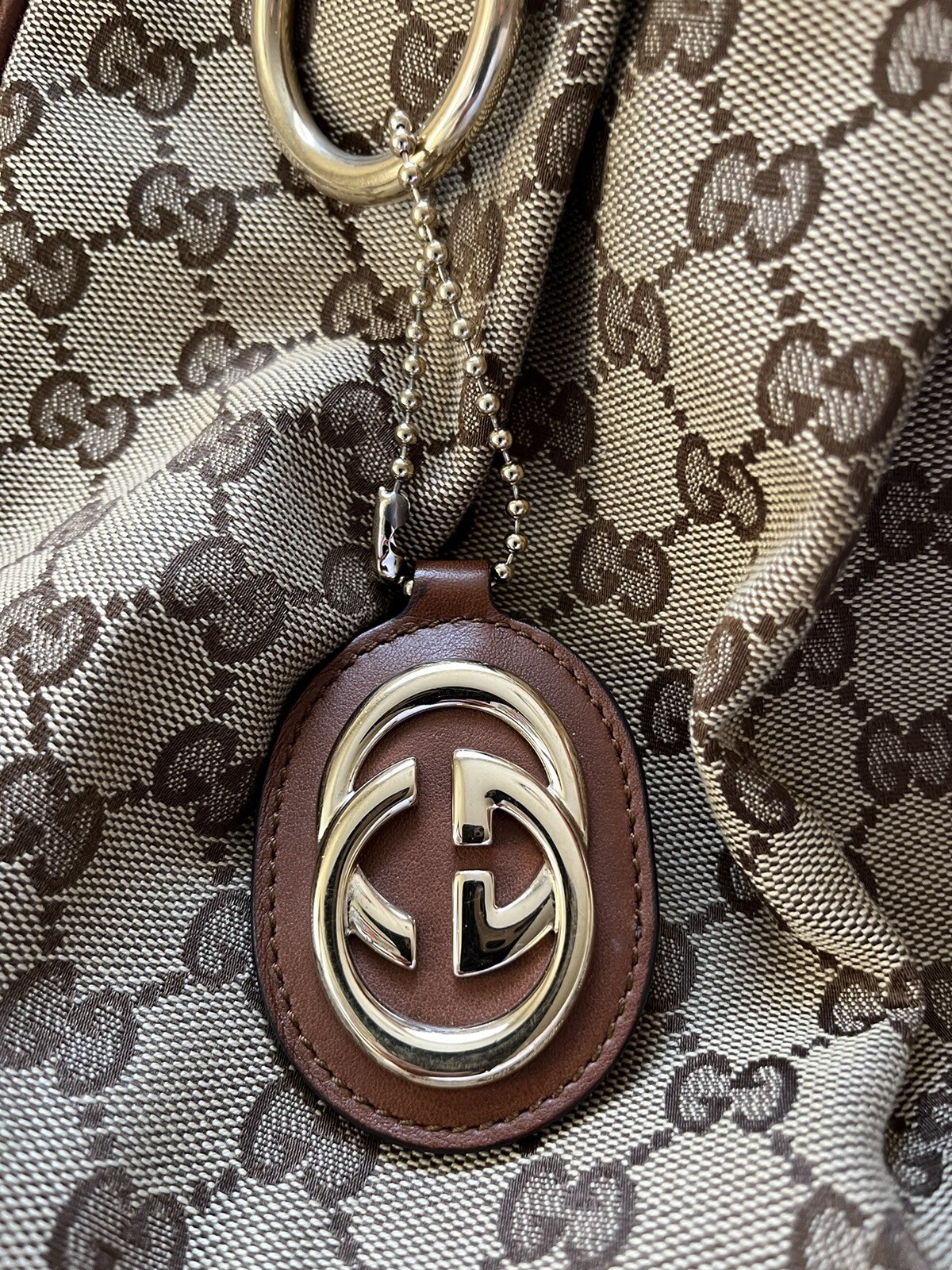 Authentic Gucci Monogram Handbag - image 11