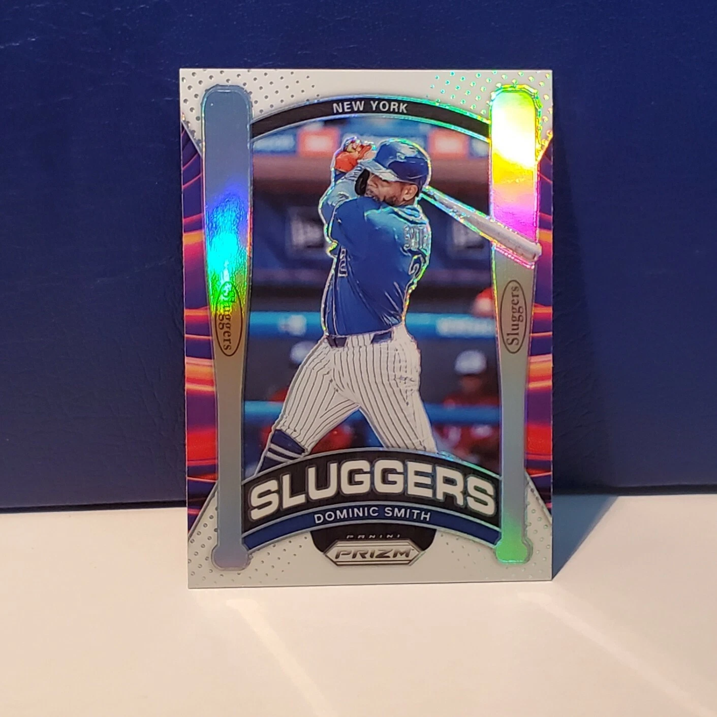 #SL7 Dominic Smith New York Mets 2021 Panini Prizm Sluggers Prizm Insert Card