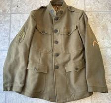 WWI US Army Four Pocket Wool Jacket with Advance Section Service of Supply