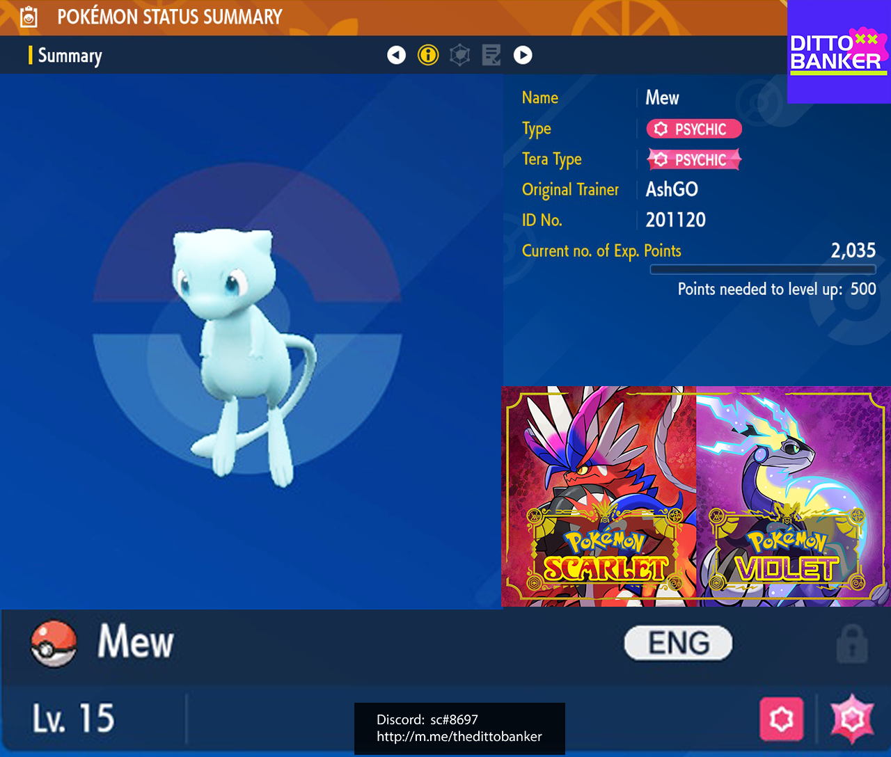 Mythical Shiny Mew Service - Pokemon GO Account Service