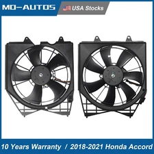 For 2018-2021 Honda Accord A/C Radiator Cooling Fan Assembly Left+ Right Side OE